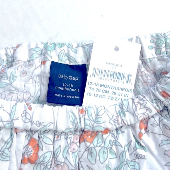 NWT Gap Baby Floral Matching Two Piece Set, Size 12-18 Months - Picture 7 of 7